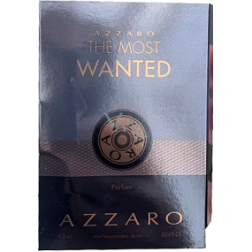 Azzaro The Most Wanted eau de parfum for men 1,2 ml with spray, vial