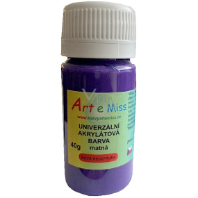 Art e Miss Universal Acrylic Paint Matte 42 Dark Purple 40 g