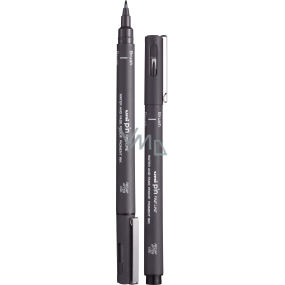 Uni Pin Fine Line brush liner waterproof Dark grey PINBR-200