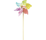 Windmill coloured striped 9 cm + skewer 1 piece