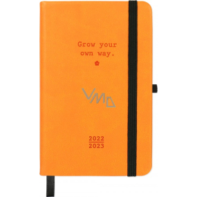 Albi Diary from September 2022 to August 2023 pocket weekly student Orange 14 x 9 x 1,5 cm