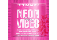 Dermacol Neon Vibes Brightening Peel-off Mask with Pomegranate Extract 8 ml