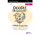 Ditipo Doodles Doodle - Decorate your notebook 2 pre-printed Czech words to practice 36 pages 7264001