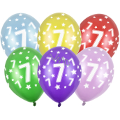 Ditipo Latex inflatable metal balloon No. 7 30 cm 1 piece different colours