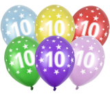 Ditipo Latex inflatable metal balloon No. 10 30 cm 1 piece different colours