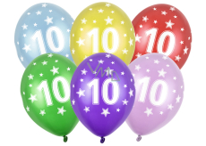 Ditipo Latex inflatable metal balloon No. 10 30 cm 1 piece different colours