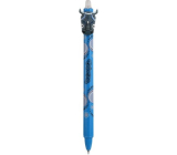 Colorino rubberized pen Wild animals blue, blue refill 0,5 mm