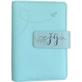 Albi Spiral notebook with replaceable refill Text mint 10 x 14,5 cm