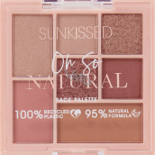 Sunkissed Oh So Natural Face Palette eyeshadow palette 4 x 0.9 g + highlighter 1.3 g + blush 1.3 g + bronzer 1.7 g