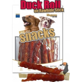 Magnum Beef skin stick coated with duck meat soft, natural meat treat for dogs 250 g