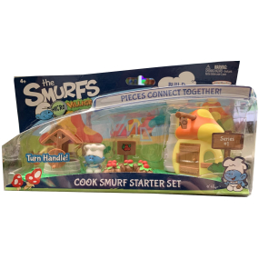 Smurfs Build Smurf Village Chef playset with figure, recommended age 4+