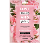 Love Beauty & Planet Murumur Butter and Rose Textile Face Mask for brightening skin 21 ml 1 piece