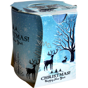 Admit Verona Latern Christmas Happy New Year scented candle in glass 90 g