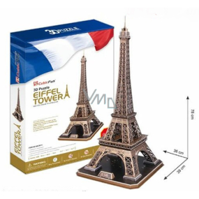 CubicFun Puzzle 3D Eiffel Tower 82 pieces, recommended age 10+