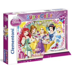 Clementoni Puzzle SuperColor Princess 2 x 20 pieces, recommended age 3+