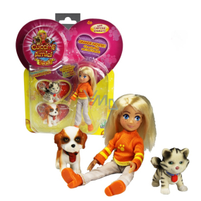 EP line Puppy in my pocket figure 2 pieces with figure 1 piece, recommended age 4+