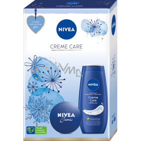 Nivea Creme Care cream for basic care 75 ml + creamy shower gel 250 ml, cosmetic set for women