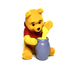 Disney Winnie the Pooh Mini Figure - Winnie sitting with a pot of honey, 1 piece, 5 cm
