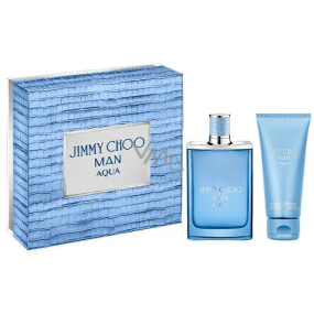 Jimmy Choo Man Aqua eau de toilette 50 ml + shower gel 100 ml, gift set for men