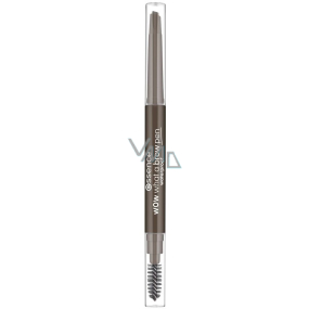 Essence Wow What a Brow Waterproof Eyebrow Pencil with Brush 03 Dark Brown 0,2 g