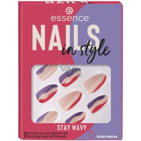 Essence Nails In Style artificial nails 13 Stay Wavy 12 pieces