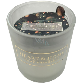 Heart & Home Christmas tree scent soy scented votive candle in glass burning time up to 15 hours 5,8 x 5 cm