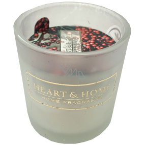 Heart & Home Cranberry Mummy soy scented votive candle in glass burning time up to 15 hours 5,8 x 5 cm