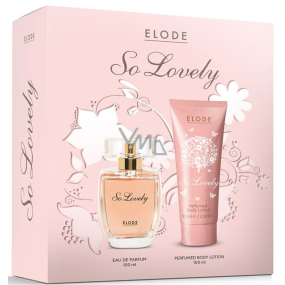 Elode So Lovely eau de parfum 100 ml + body lotion 100 ml, gift set for women