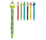Colorino Rubberized pen Space Life st.green, blue filling 0,5 mm