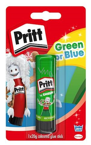 Pritt Original office glue stick Green, blue 20 g - VMD parfumerie