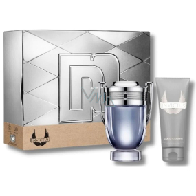 Paco Rabanne Invictus Eau de Toilette 50 ml + shower gel 100 ml, gift set for men