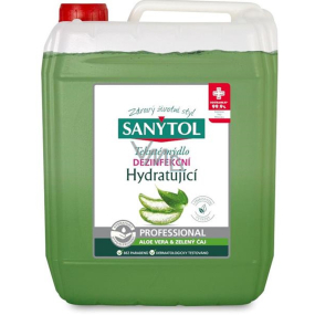 Sanytol Green tea & Aloe Vera disinfectant moisturizing hand soap canister 5 l