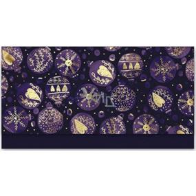 Nekupto Christmas money envelope Christmas money envelope Flasks purple 116 x 220 mm
