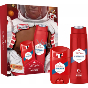 Old Spice Whitewater shower gel 250 ml + deodorant stick 50 ml, cosmetic set for men