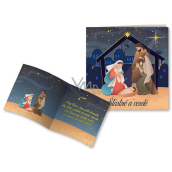 Nekupto Christmas card Santa Claus 100 x 100 mm