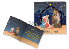 Nekupto Christmas card Santa Claus 100 x 100 mm