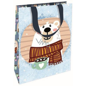 Nekupto Gift paper bag 11 x 17,5 x 8 cm Christmas bear