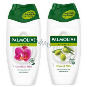 Palmolive Naturals Olive & Milk shower cream 250 ml + Orchid & Milk shower cream 250 ml, 18 pieces carton