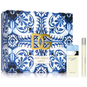 Dolce & Gabbana Light Blue Eau de Toilette 25 ml + Eau de Toilette 10 ml miniature, gift set for women