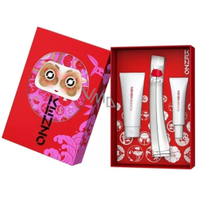 Kenzo Flower by Kenzo eau de parfum 50 ml + body lotion 75 ml + hand cream 20 ml, gift set for women