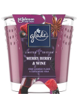 Glade Merry Berry & Wine scented berry and red wine scented candle in glass, burning time up to 38 hours 129 g