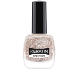 Golden Rose Keratin Nail Color Glitter nail polish 404 10,5 ml