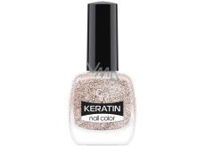 Golden Rose Keratin Nail Color Glitter nail polish 404 10,5 ml