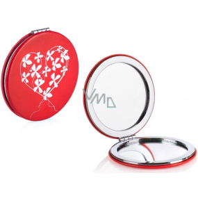 Diva & Nice Cosmetic mirror with print Heart 7 cm