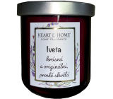 Heart & Home Sweet cherry soy scented candle with the name Iveta 110 g