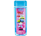 Smurfs Smurfette shower gel and hair shampoo for children 210 ml