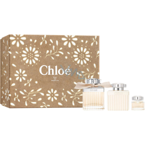 Chloé Chloé eau de parfum 75 ml + body lotion 100 ml + eau de parfum 5 ml miniature, gift set for women