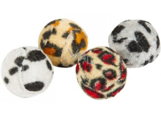 B&F Cat ball with animal motif 4 cm 4 pieces