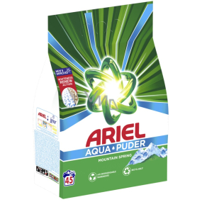 Ariel Aquapuder Mountain Spring washing powder for clean and fragrant, stain-free laundry 45 doses 2,925 kg