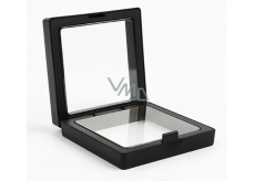 3D universal plastic frame with foil, black 11 x 11 cm